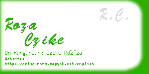 roza czike business card